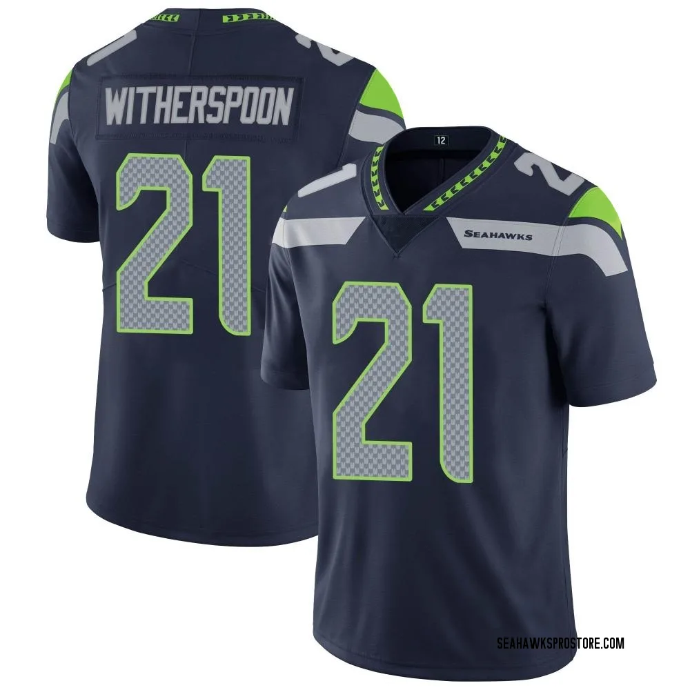 "Adult Limited Devon Witherspoon Seattle Seahawks Navy Team Color Vapor Untouchable Jersey"